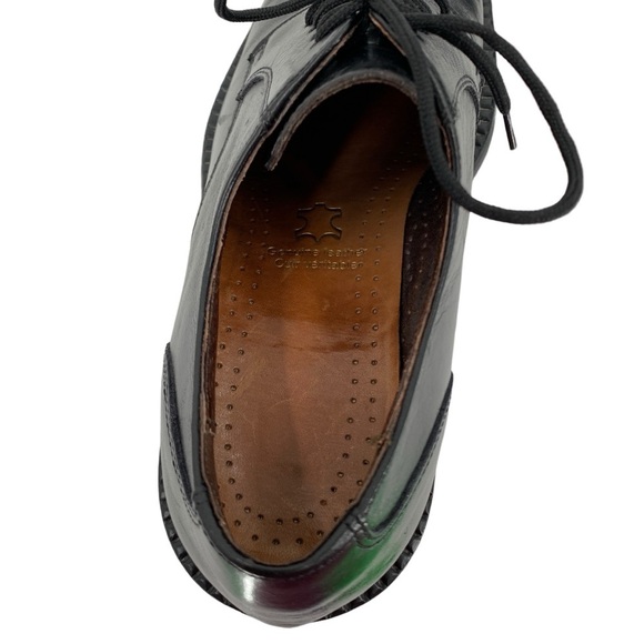 Vintage Aldo Dress Shoes Boys Mens 41 US 8 Black Leather Unisex Non-Binary - Picture 9 of 11